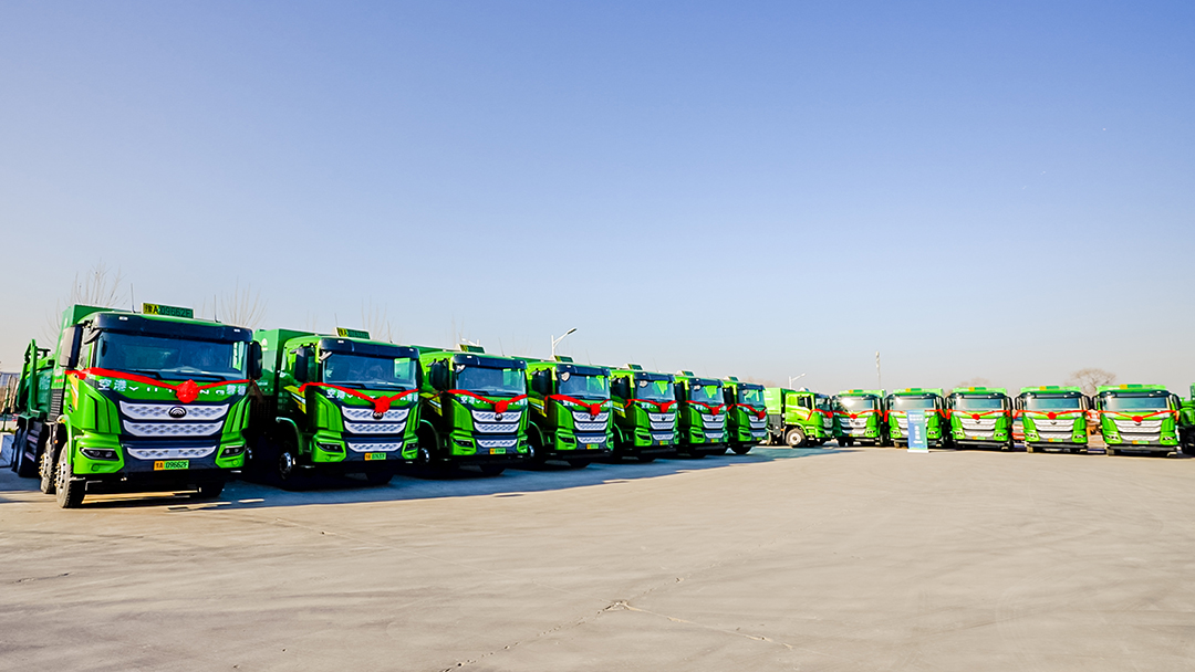 實力見證 | 50臺宇通氫能源重卡交付河南航空港，開啟零碳物流新征程